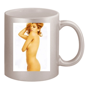 Eva Mendes 11oz Metallic Silver Mug