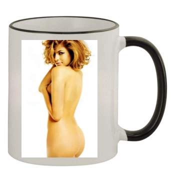 Eva Mendes 11oz Colored Rim & Handle Mug