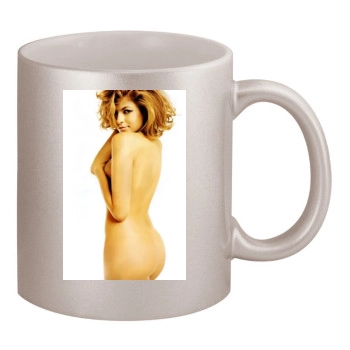 Eva Mendes 11oz Metallic Silver Mug