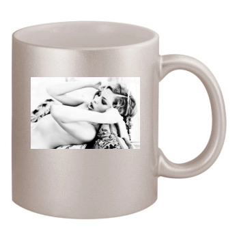 Eva Mendes 11oz Metallic Silver Mug