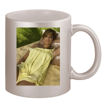 Eva Mendes 11oz Metallic Silver Mug