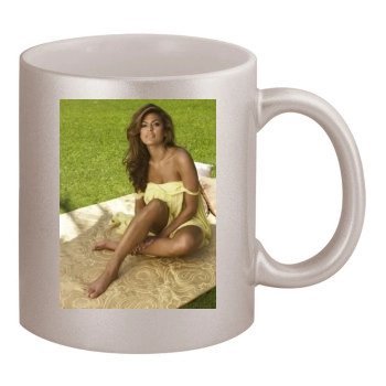 Eva Mendes 11oz Metallic Silver Mug