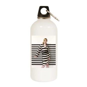 Evan Rachel Wood White Water Bottle With Carabiner