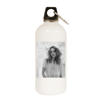 Evan Rachel Wood White Water Bottle With Carabiner