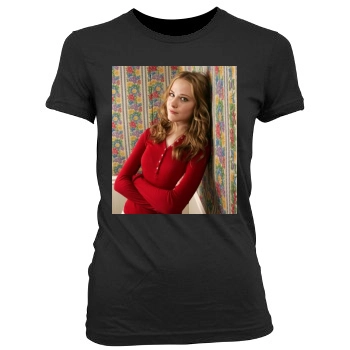 Evan Rachel Wood Women's Junior Cut Crewneck T-Shirt