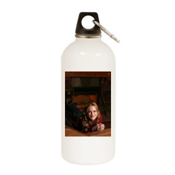 Evan Rachel Wood White Water Bottle With Carabiner