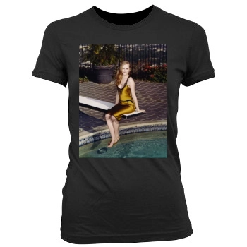 Evan Rachel Wood Women's Junior Cut Crewneck T-Shirt