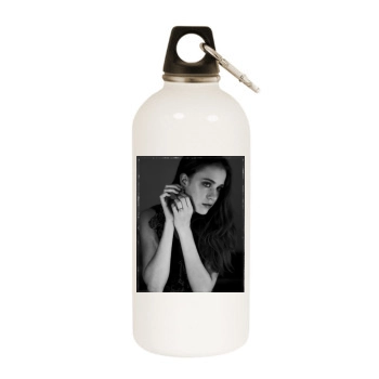 Evan Rachel Wood White Water Bottle With Carabiner