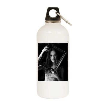 Evan Rachel Wood White Water Bottle With Carabiner