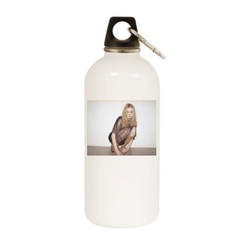 Evan Rachel Wood White Water Bottle With Carabiner