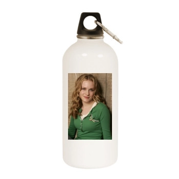 Evan Rachel Wood White Water Bottle With Carabiner