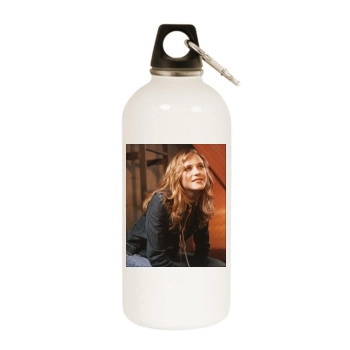 Evan Rachel Wood White Water Bottle With Carabiner