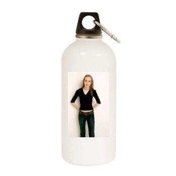 Evan Rachel Wood White Water Bottle With Carabiner