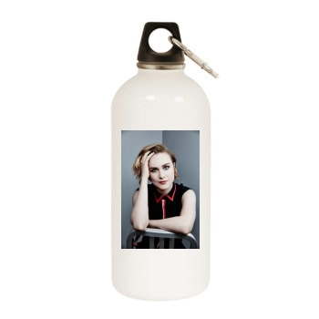 Evan Rachel Wood White Water Bottle With Carabiner