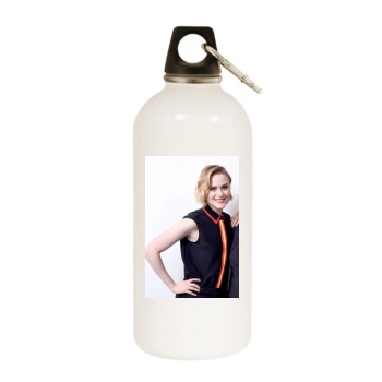 Evan Rachel Wood White Water Bottle With Carabiner