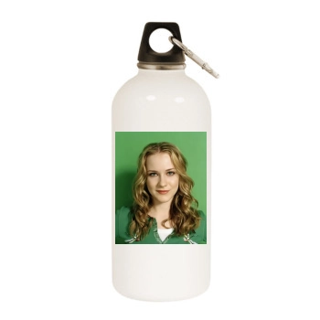 Evan Rachel Wood White Water Bottle With Carabiner