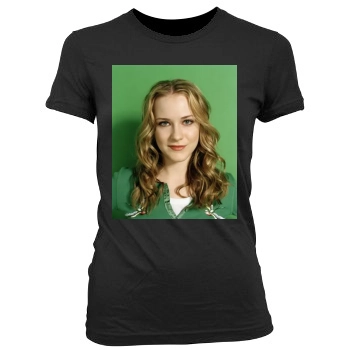 Evan Rachel Wood Women's Junior Cut Crewneck T-Shirt