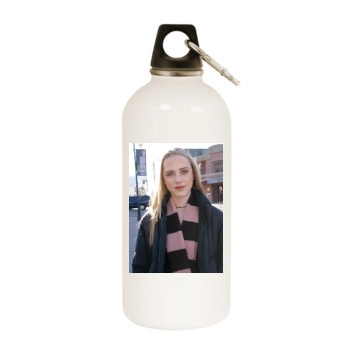 Evan Rachel Wood White Water Bottle With Carabiner