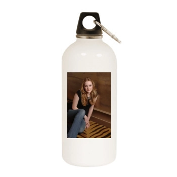 Evan Rachel Wood White Water Bottle With Carabiner