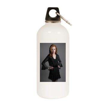 Evan Rachel Wood White Water Bottle With Carabiner