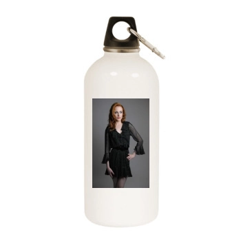 Evan Rachel Wood White Water Bottle With Carabiner