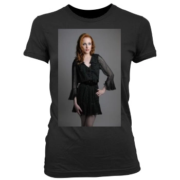 Evan Rachel Wood Women's Junior Cut Crewneck T-Shirt