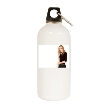 Evan Rachel Wood White Water Bottle With Carabiner