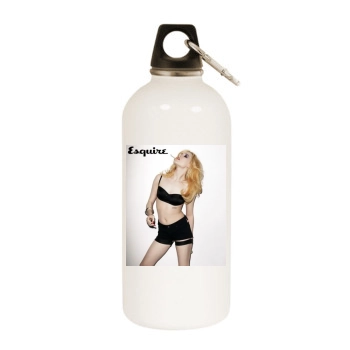 Evan Rachel Wood White Water Bottle With Carabiner