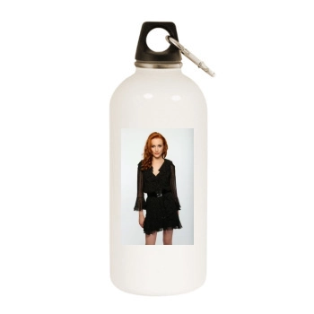 Evan Rachel Wood White Water Bottle With Carabiner