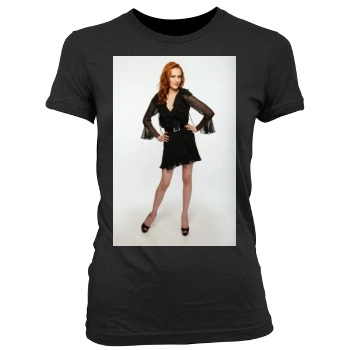 Evan Rachel Wood Women's Junior Cut Crewneck T-Shirt