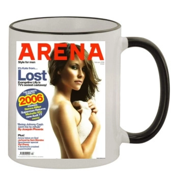 Evangeline Lilly 11oz Colored Rim & Handle Mug