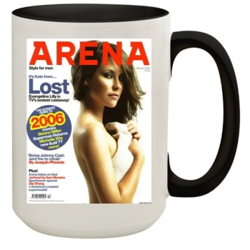 Evangeline Lilly 15oz Colored Inner & Handle Mug