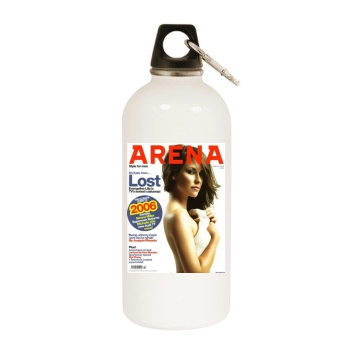 Evangeline Lilly White Water Bottle With Carabiner