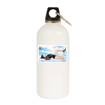 Evangeline Lilly White Water Bottle With Carabiner