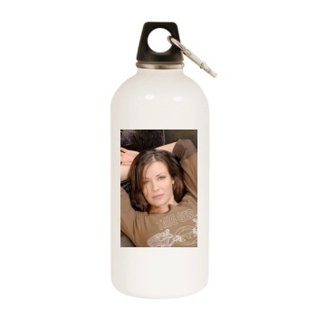 Evangeline Lilly White Water Bottle With Carabiner