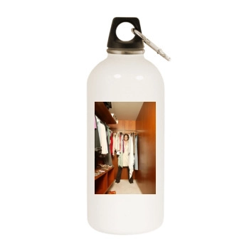 Evangeline Lilly White Water Bottle With Carabiner