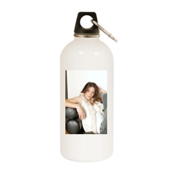 Evangeline Lilly White Water Bottle With Carabiner