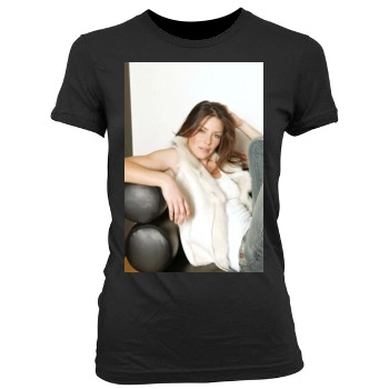 Evangeline Lilly Women's Junior Cut Crewneck T-Shirt