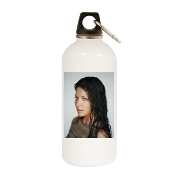 Evangeline Lilly White Water Bottle With Carabiner