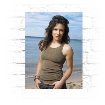 Evangeline Lilly Metal Wall Art