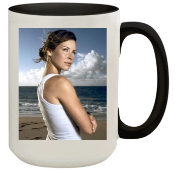 Evangeline Lilly 15oz Colored Inner & Handle Mug