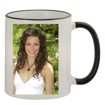 Evangeline Lilly 11oz Colored Rim & Handle Mug