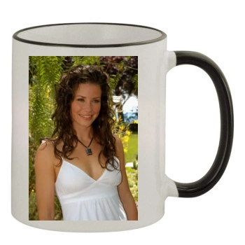 Evangeline Lilly 11oz Colored Rim & Handle Mug