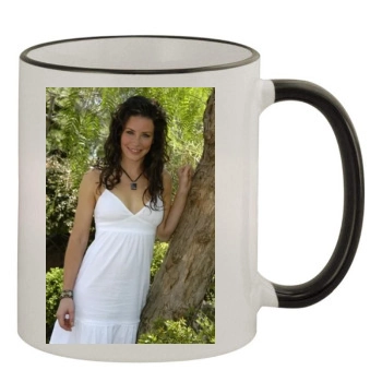 Evangeline Lilly 11oz Colored Rim & Handle Mug