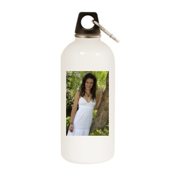 Evangeline Lilly White Water Bottle With Carabiner