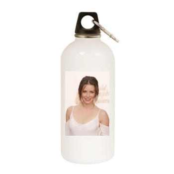 Evangeline Lilly White Water Bottle With Carabiner
