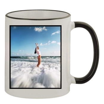 Evangeline Lilly 11oz Colored Rim & Handle Mug