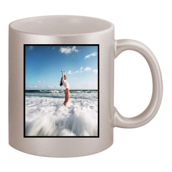 Evangeline Lilly 11oz Metallic Silver Mug