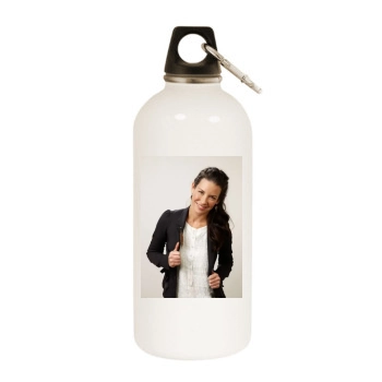 Evangeline Lilly White Water Bottle With Carabiner