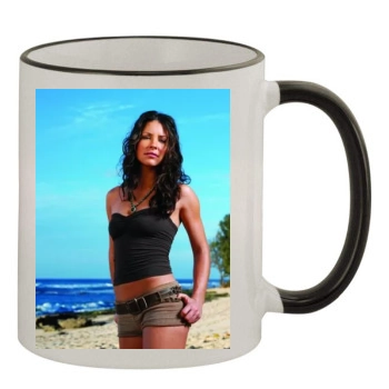 Evangeline Lilly 11oz Colored Rim & Handle Mug